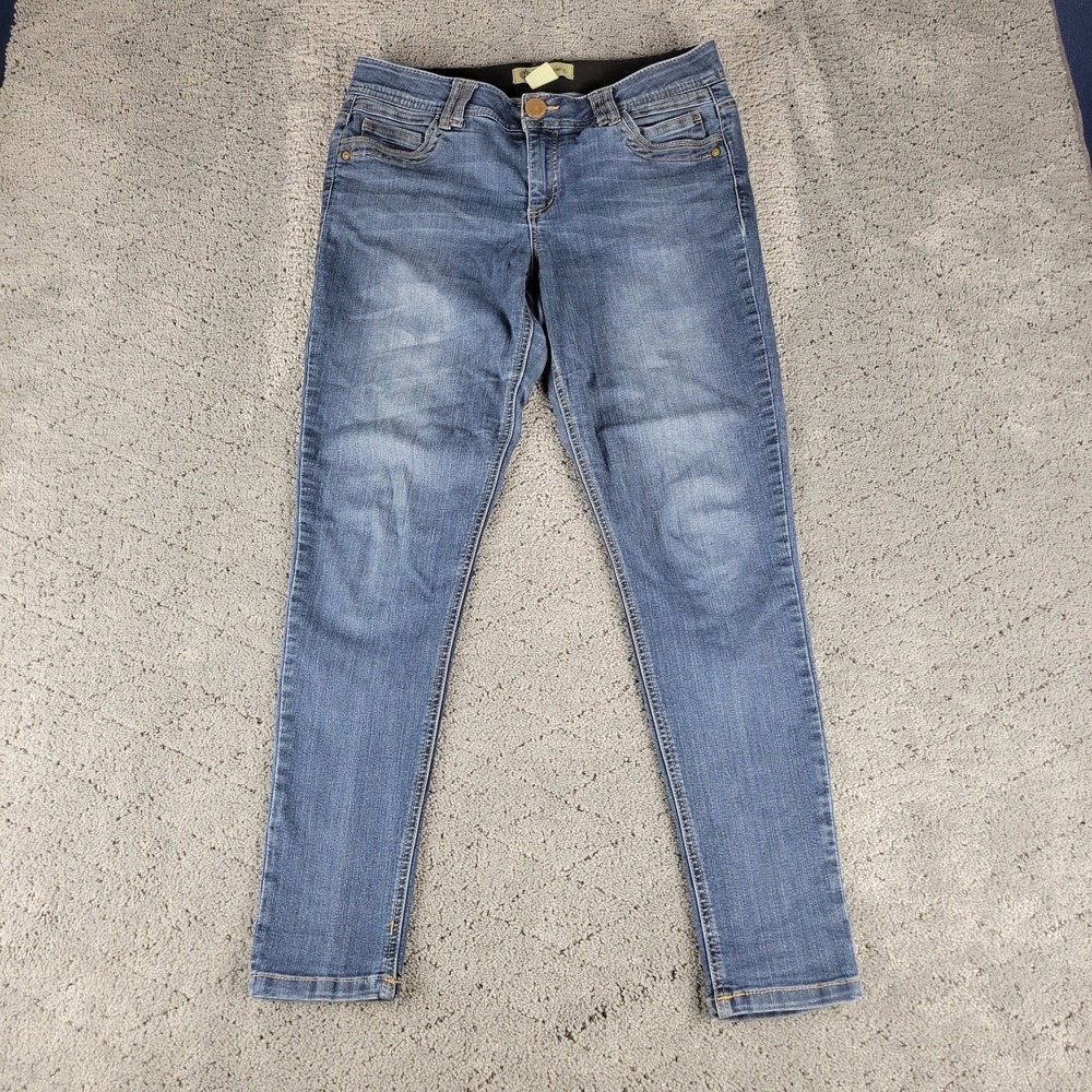 Democracy Jeans Womens 8 Blue Ab Technology Ankle Skinny Slimming Shaping Denim